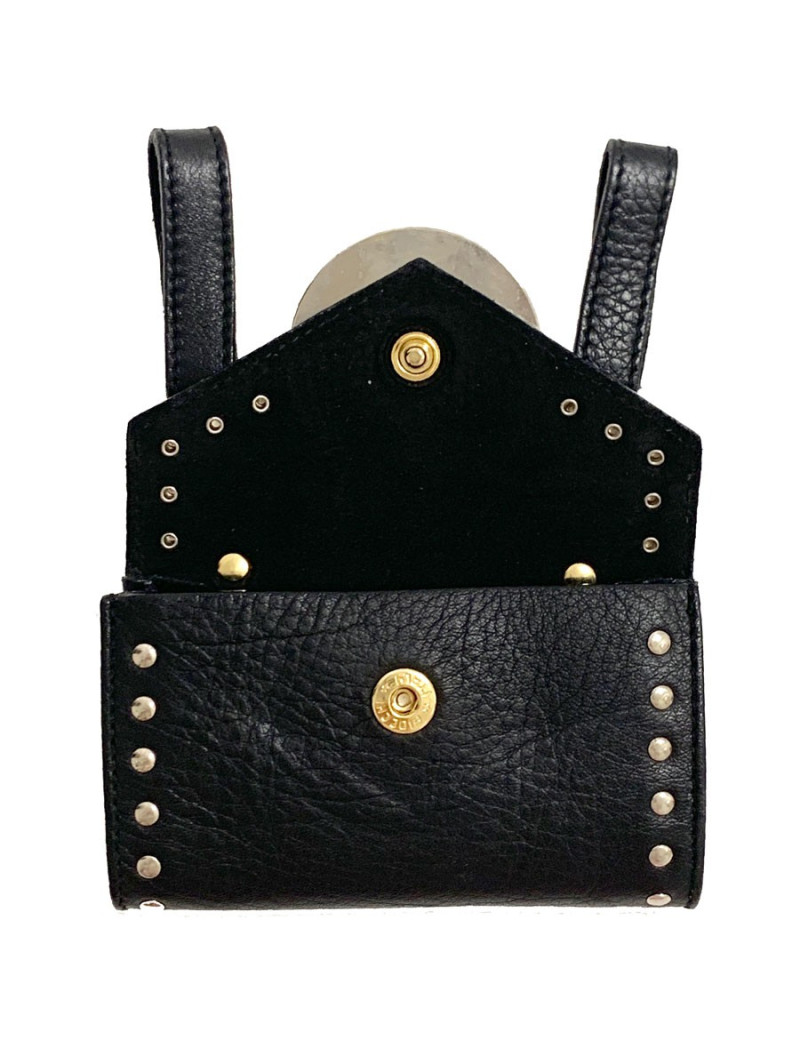 Sac de ceinture VERSACE en cuir noir