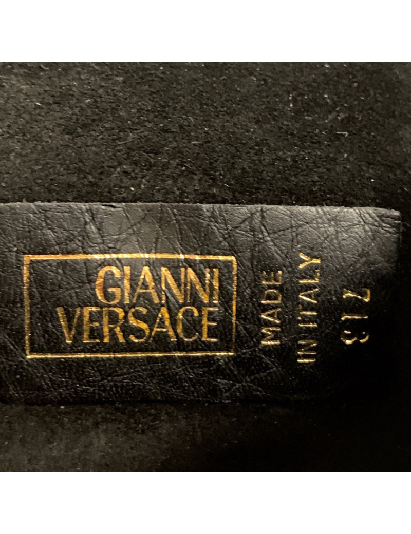 Sac de ceinture VERSACE en cuir noir