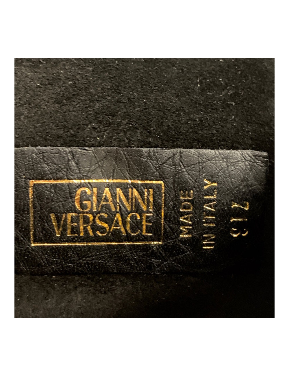 Sac de ceinture VERSACE en cuir noir