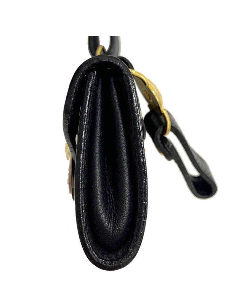 Sac de ceinture VERSACE en cuir noir