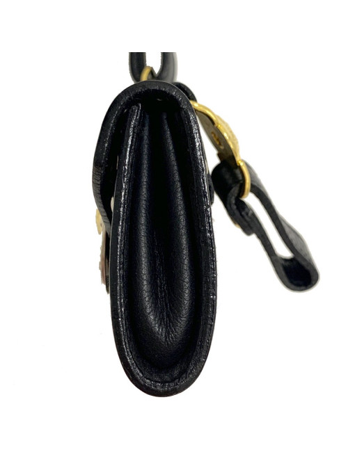 Sac de ceinture VERSACE en cuir noir