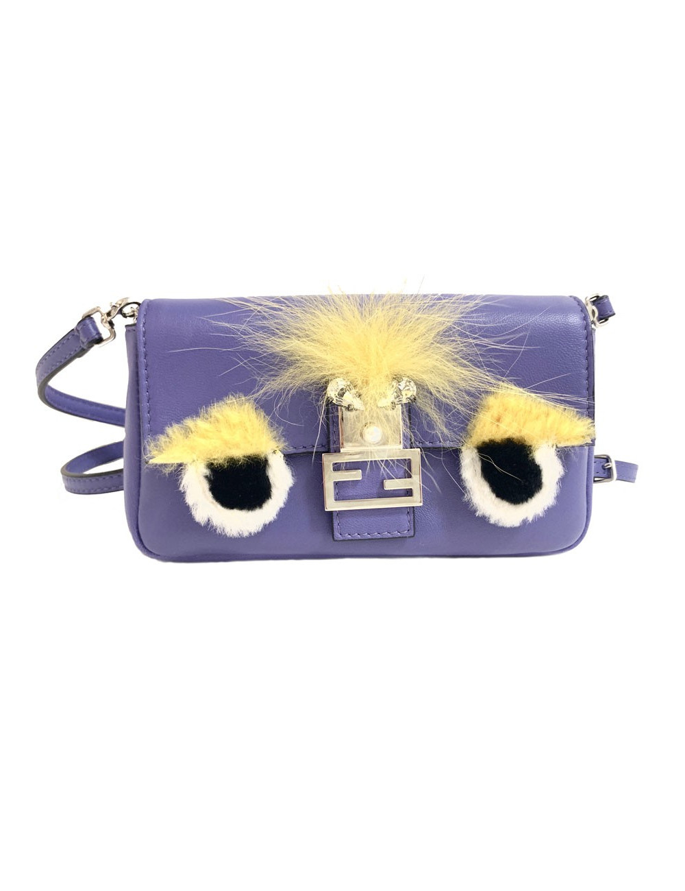 Mini sac Fendi cuir violet