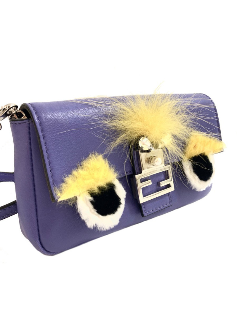 Mini sac Fendi cuir violet