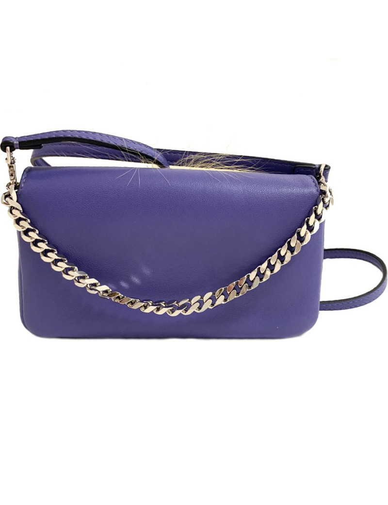Mini sac Fendi cuir violet