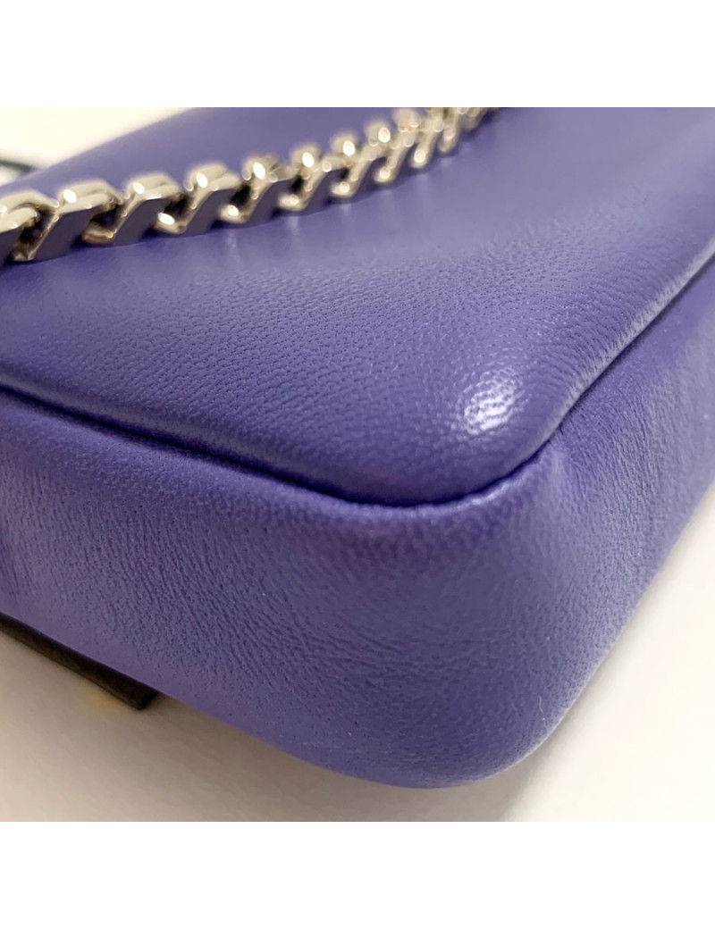 Mini sac Fendi cuir violet