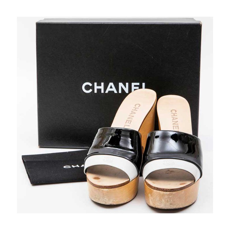 Chanel Leather mules & clogs - ShopStyle