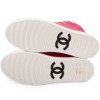 CHANEL Sneakers in pink fuchsia velvet and leather size 38FR