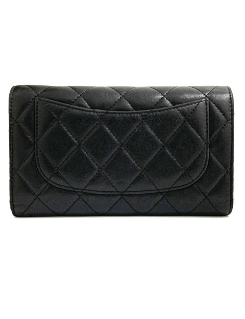 Compagnon CHANEL cuir noir