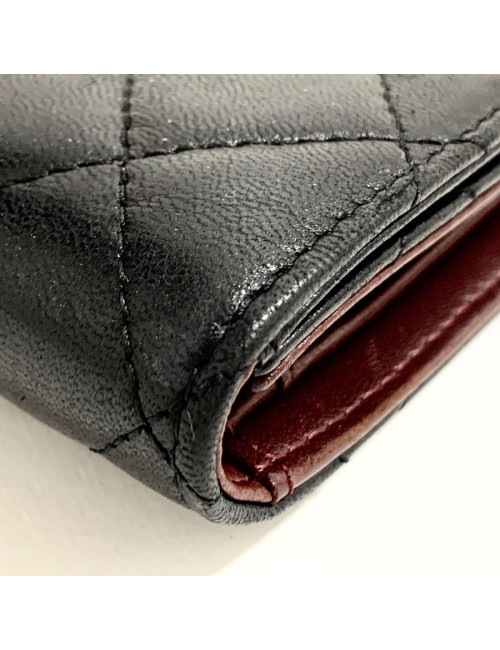 Compagnon CHANEL cuir noir