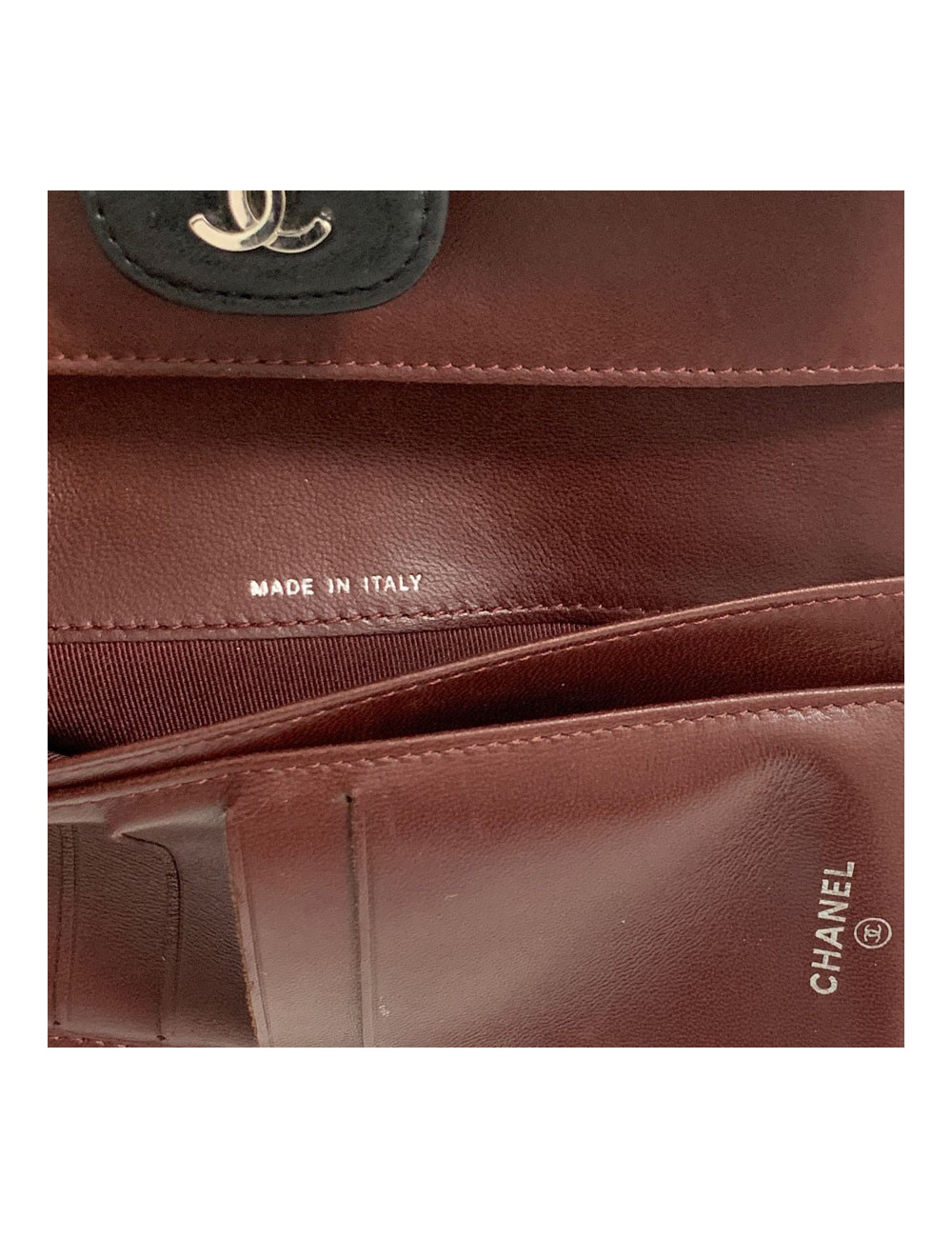 Compagnon CHANEL cuir noir