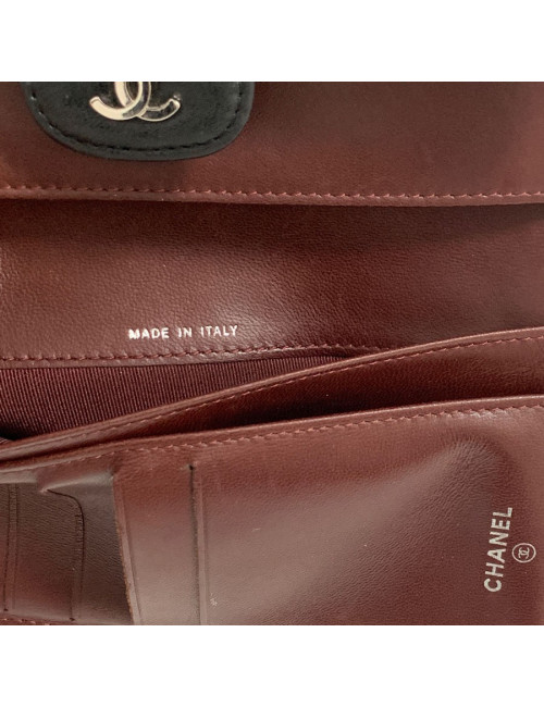 Compagnon CHANEL cuir noir