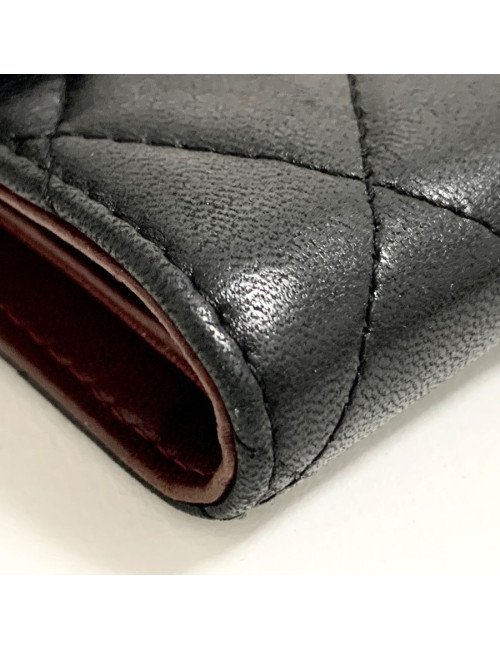 Compagnon CHANEL cuir noir