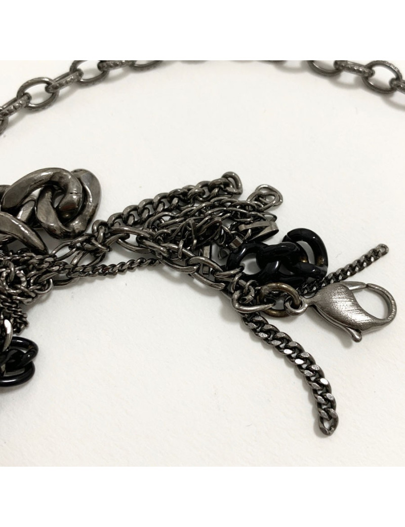 Collier Plastron CHANEL argent vieilli