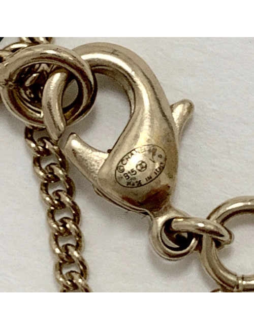 Pendentif CC CHANEL perles et strass 