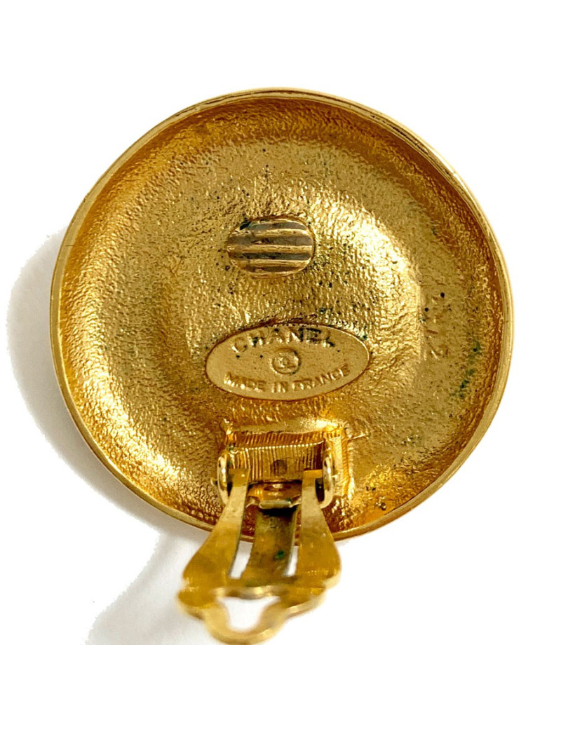 Boucles d'oreille clips CHANEL 80'