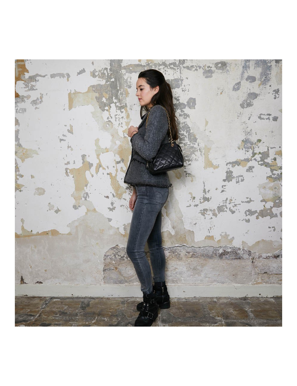 Sac cuir grainé CHANEL 