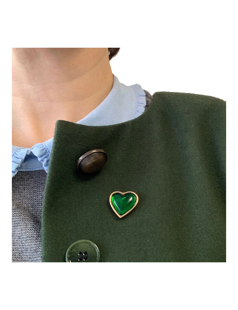 Pin's YSL SAINT LAURENT éméraude