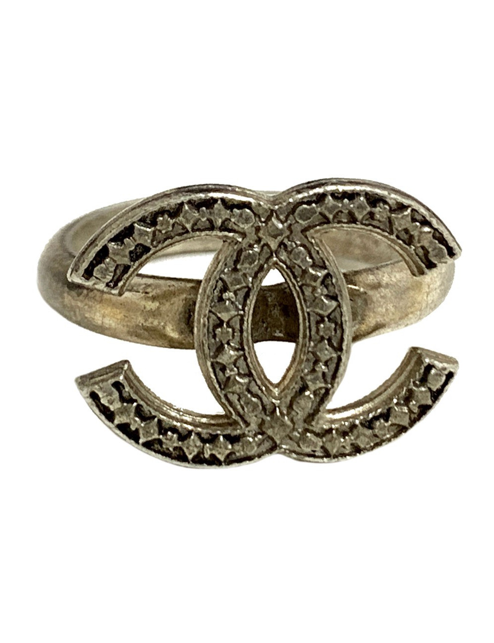 Bague CHANEL CC argent