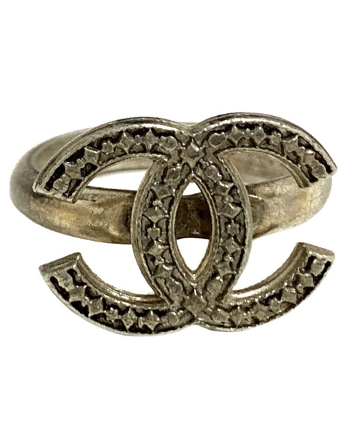 Bague CHANEL CC argent