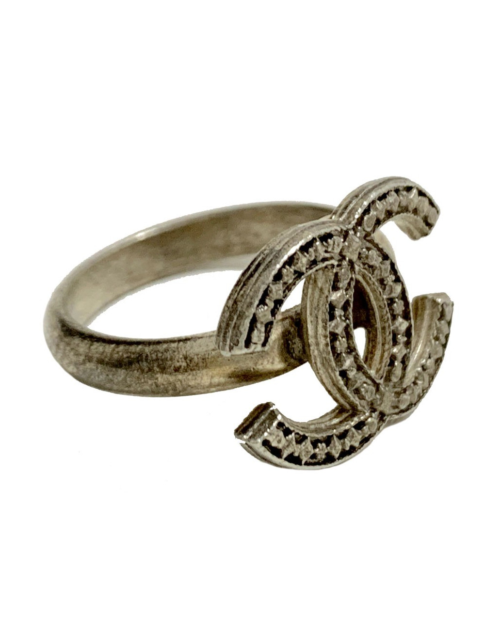 Bague CHANEL CC argent