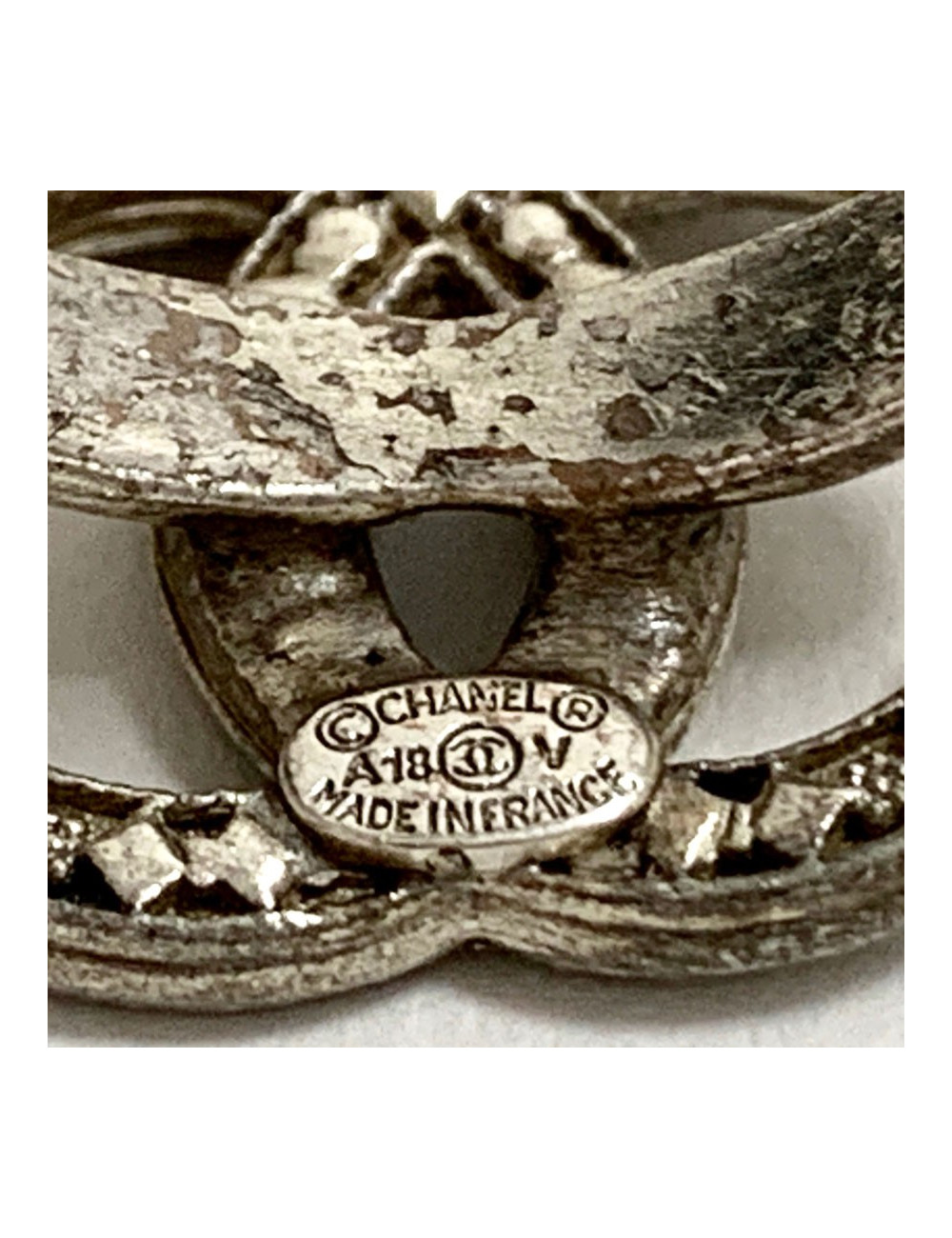 Bague CHANEL CC argent