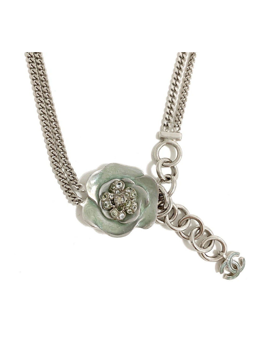 Ceinture CHANEL métal argent