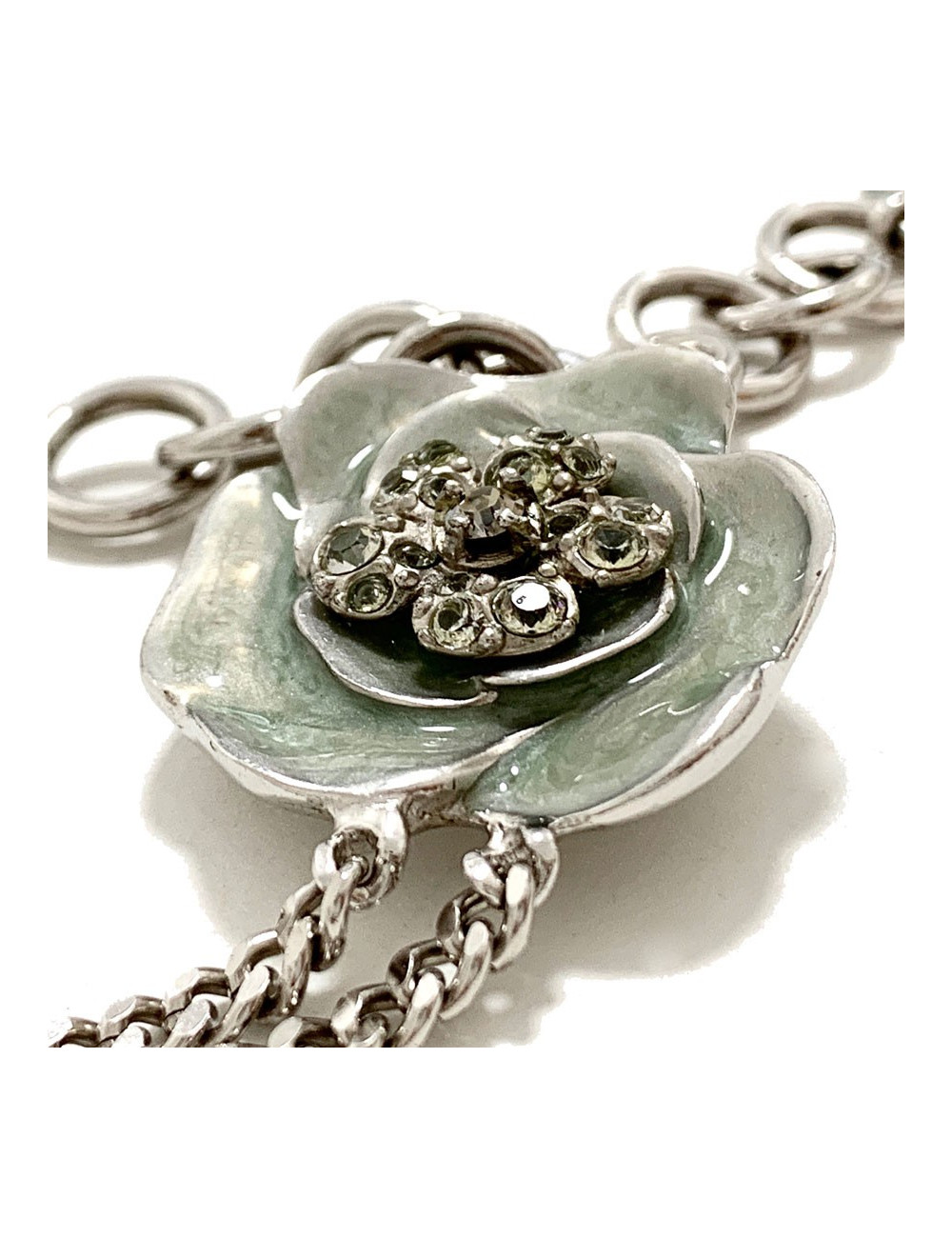 Ceinture CHANEL métal argent