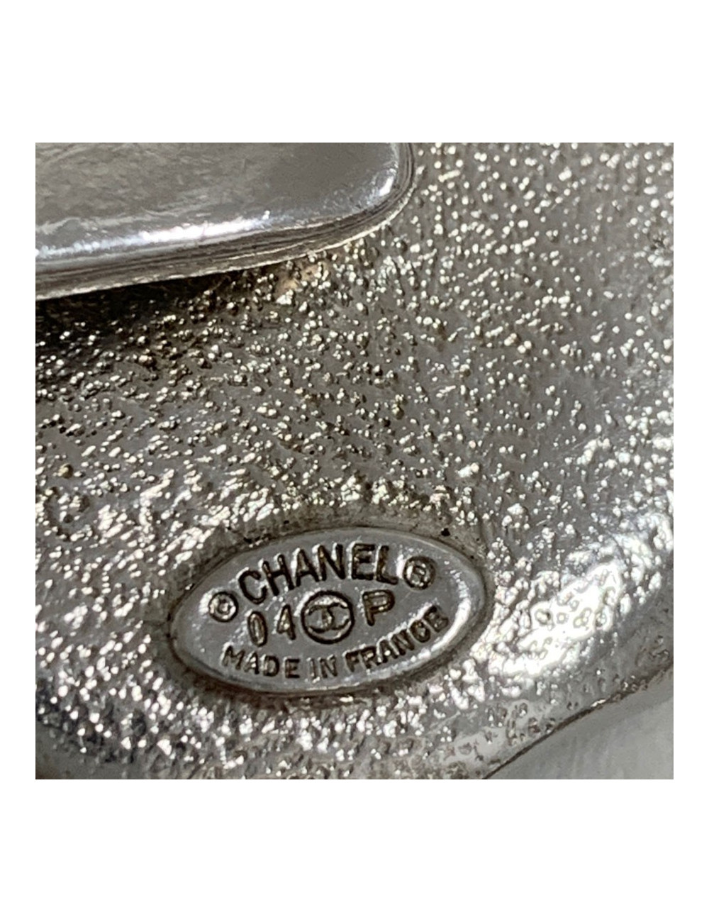 Ceinture CHANEL métal argent