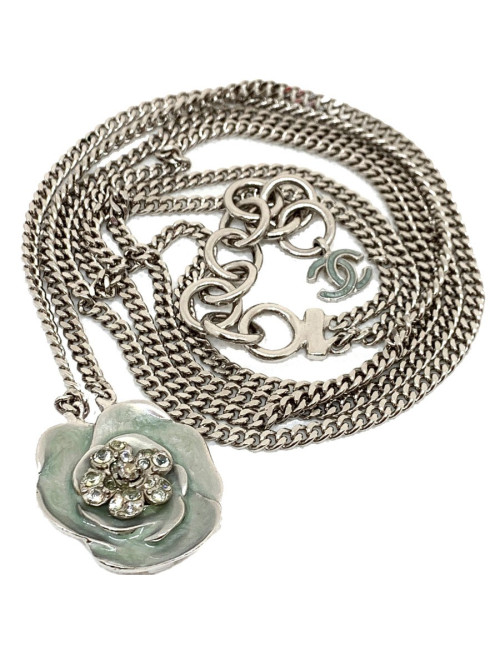 Ceinture CHANEL métal argent