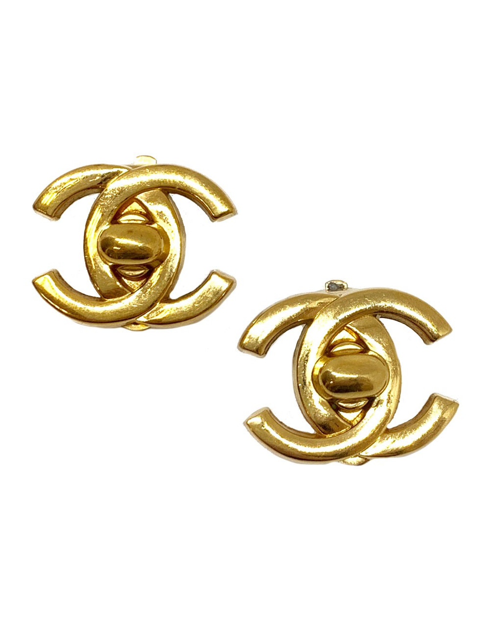 Parure CHANEL collier et boucles d'oreille clips Vintage