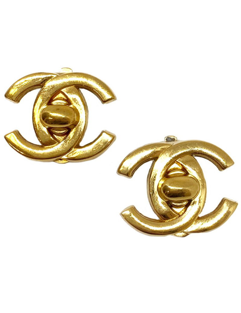 Parure CHANEL collier et boucles d'oreille clips Vintage