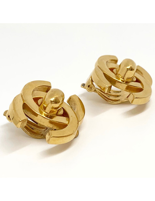 Parure CHANEL collier et boucles d'oreille clips Vintage