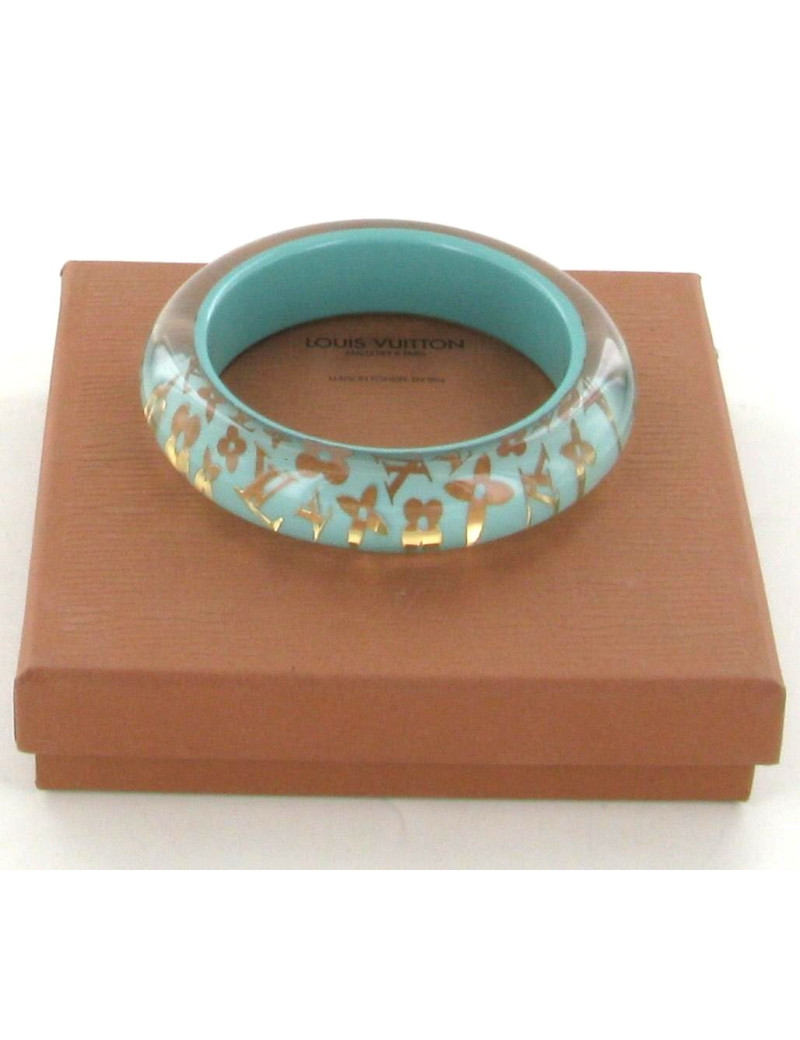 Bracelet en résine LOUIS VUITTON turquoise