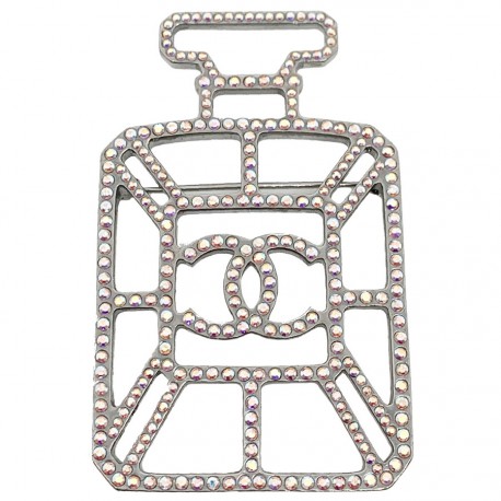 Broche CHANEL bouteille strass