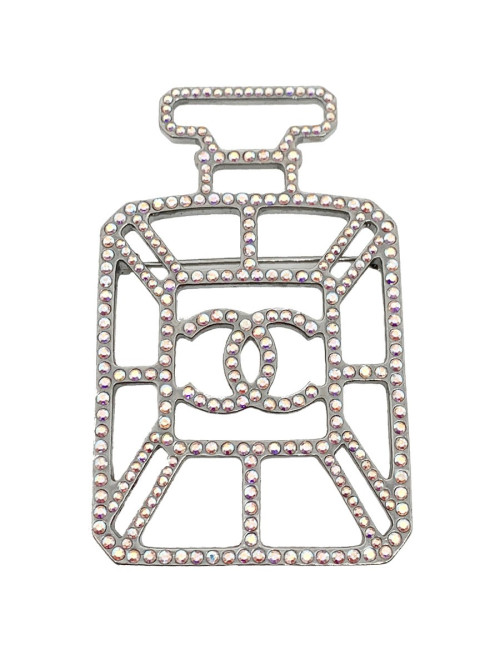 Broche CHANEL bouteille strass