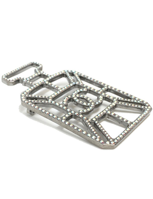 Broche CHANEL bouteille strass