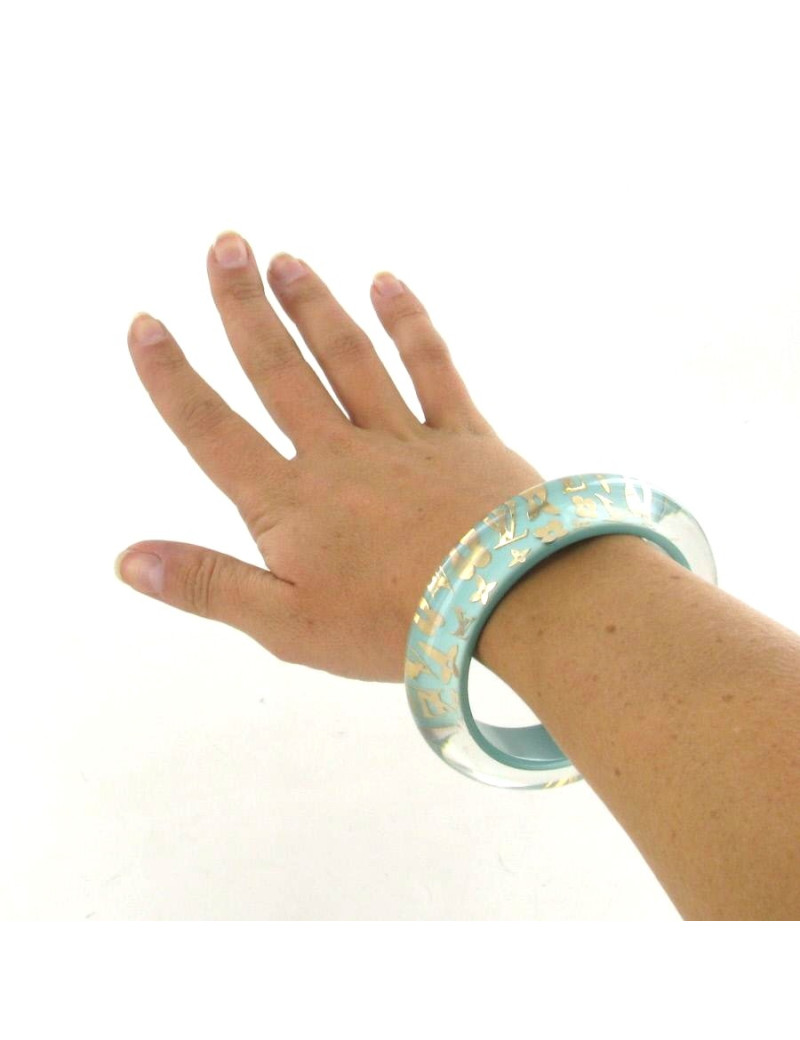 Bracelet en résine LOUIS VUITTON turquoise