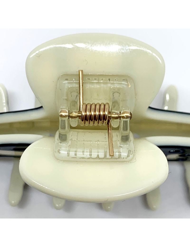 Pince à cheveux CHANEL noire et blanche