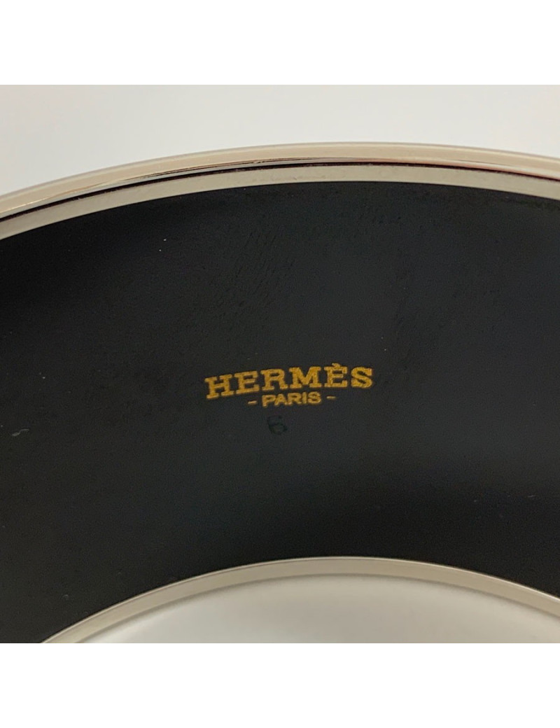 Bracelet émail HERMES Collier de Chien rouge