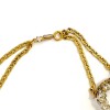 Collier CHANEL anneaux perles et strass vintage