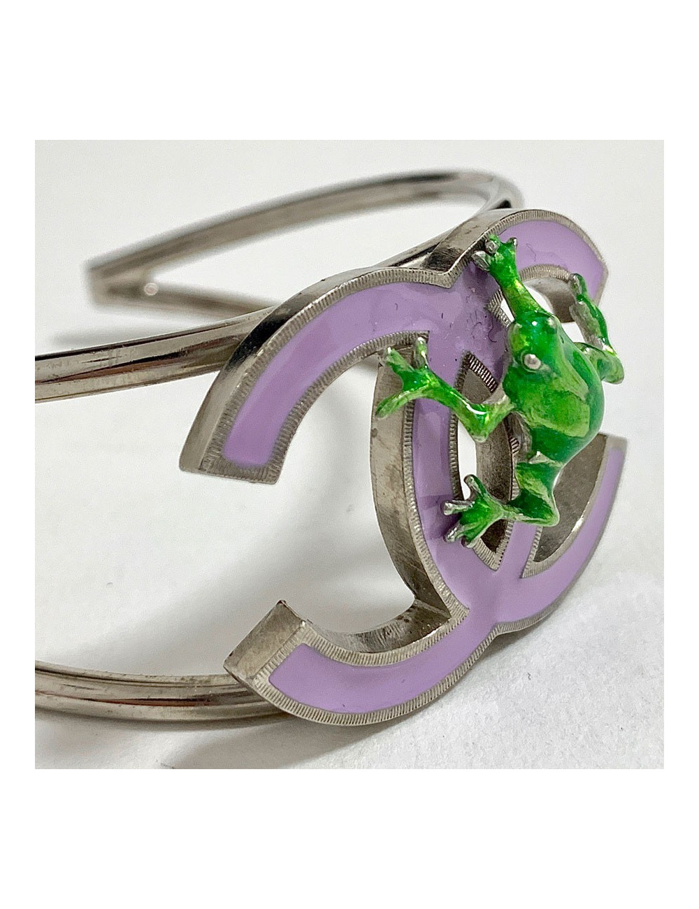 Bracelet CHANEL grenouille verte
