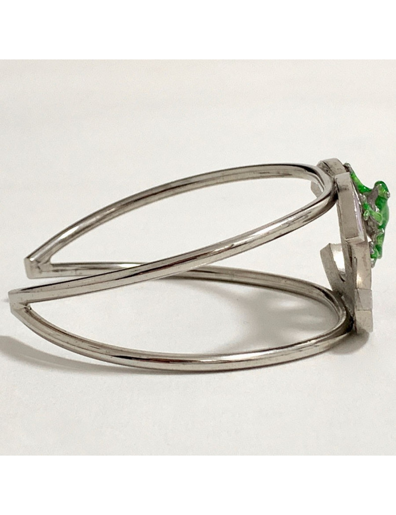 Bracelet CHANEL grenouille verte