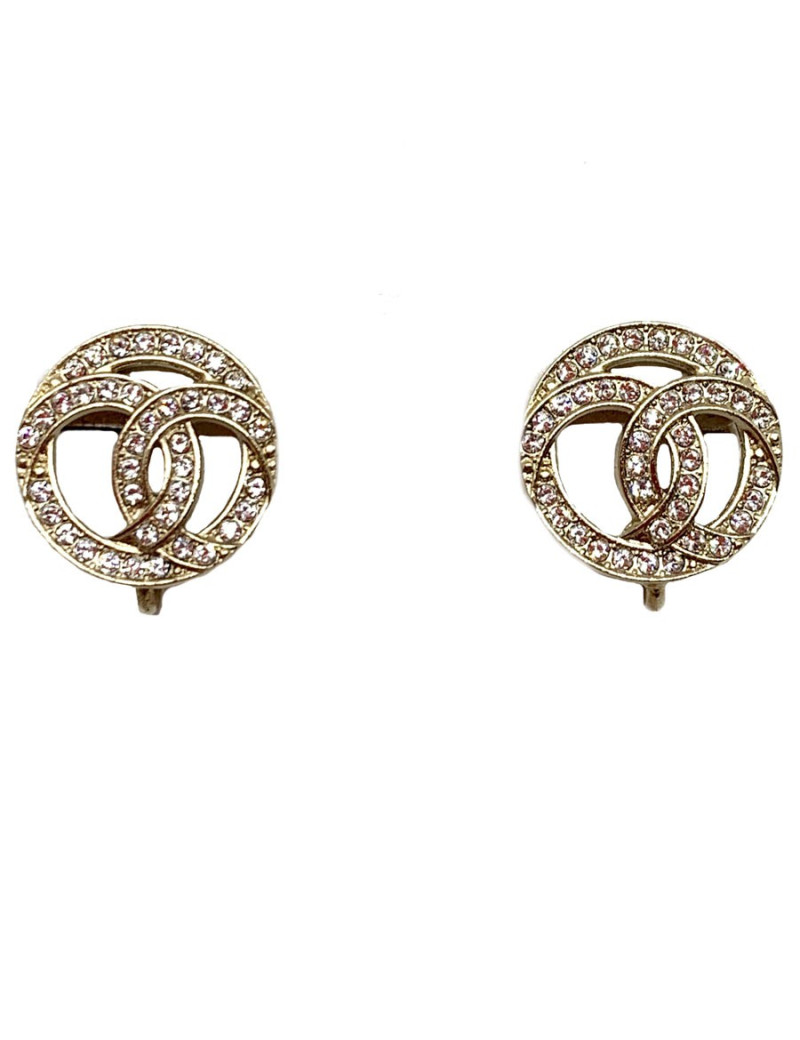 Clous CC strass CHANEL dorés