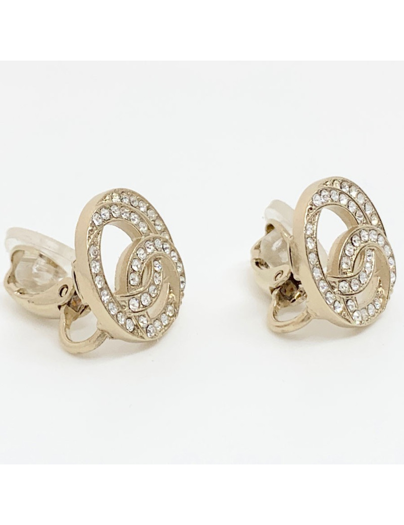 Clous CC strass CHANEL dorés