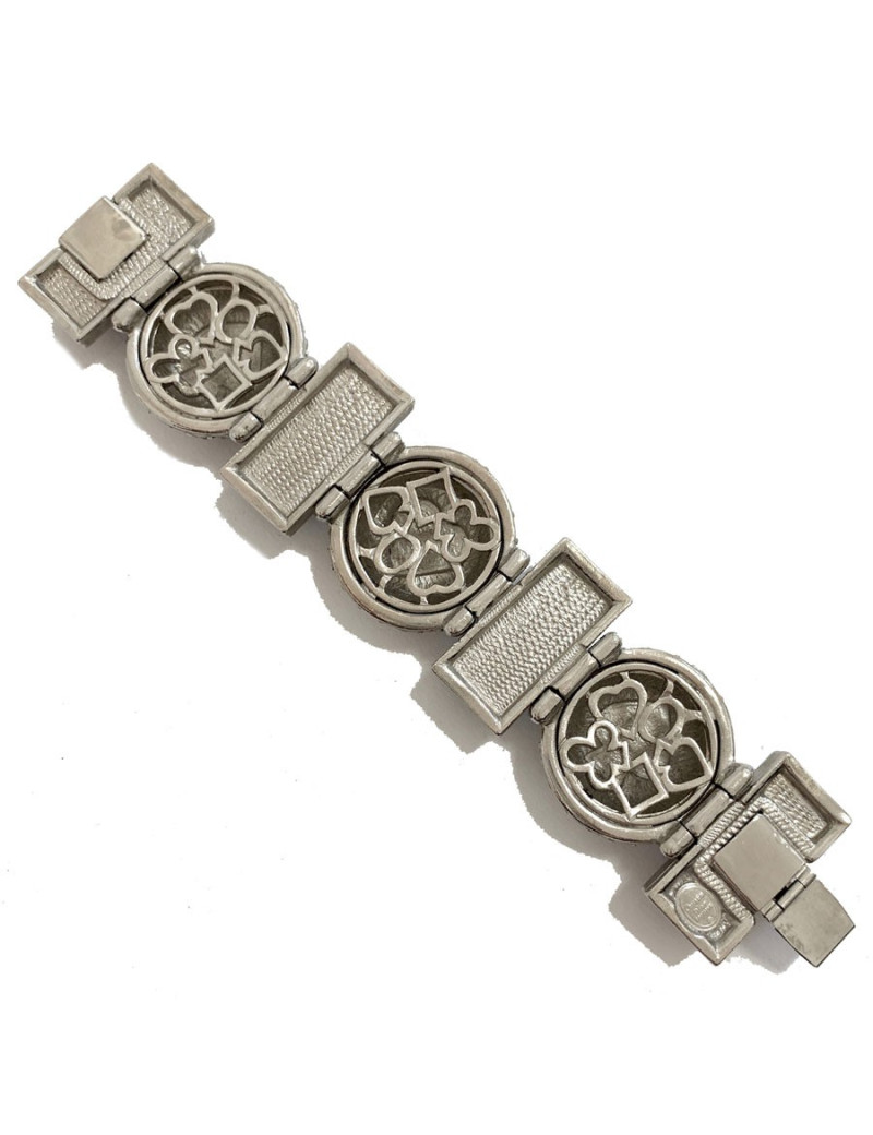 Bracelet CHRISTIAN DIOR pique et coeur strass