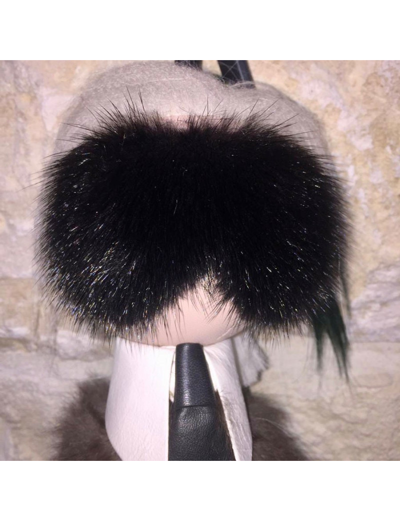 FENDI Karlito key ring in mink and fox fur