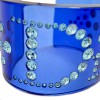 Bracelet DIOR en plexiglas bleu et strass