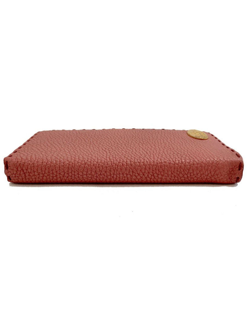 Carnet cuir FENDI rose