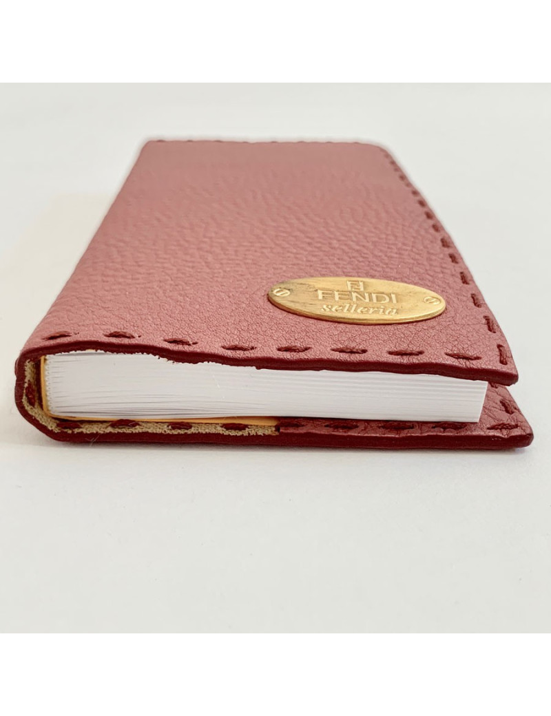 Carnet cuir FENDI rose