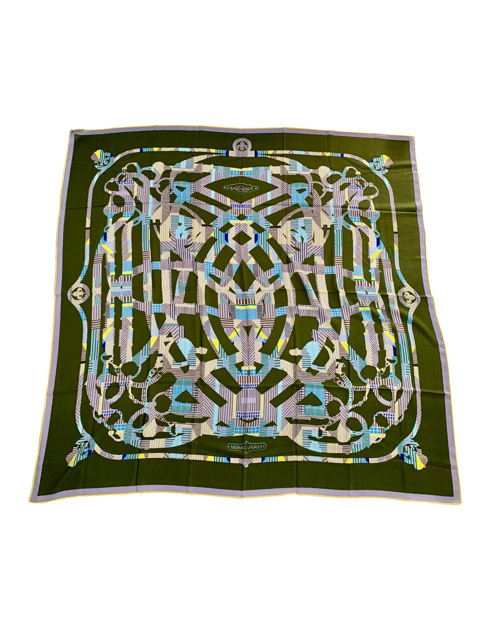 Châle HERMES "Cavalcadour morning"